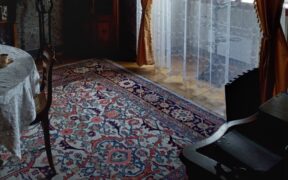 Bilden visar en stor vardagsrumsmatta. Orientaliska saida mattor, turkiska mattor och persiska mattor kan du nu enkelt köpa online.